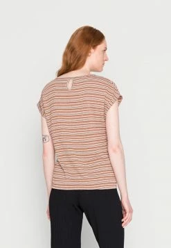 TOM TAILOR JACQUARD - Basic T-shirt - Orange Structure Design 9 TOM TAILOR JACQUARD - Basic T-shirt - Orange Structure Design -TOM TAILOR online store 294927a9e4e24eacb9b3944a659bef5a