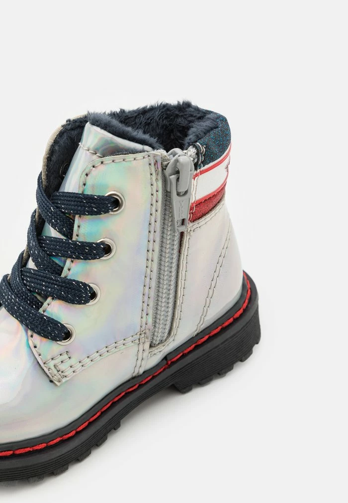 TOM TAILOR Lace-up Ankle Boots - Silver 8 TOM TAILOR Lace-up Ankle Boots - Silver - Image 6