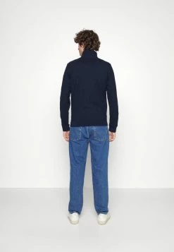 TOM TAILOR STRUCTURED STAND UP JACKET - Zip-up Sweatshirt - Sky Captain Blue -TOM TAILOR online store 29eb3df299a446b49519f19af5f452fa