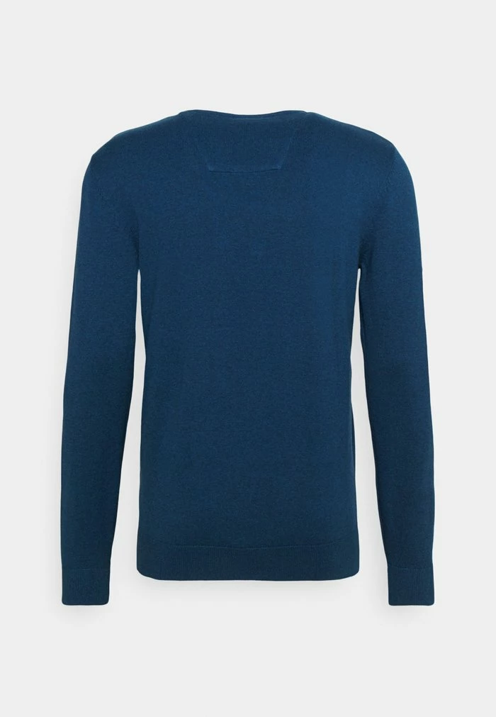 TOM TAILOR BASIC CREW NECK SWEATER - Jumper - Ultra Marine Blue Melange 4 TOM TAILOR BASIC CREW NECK SWEATER - Jumper - Ultra Marine Blue Melange - Image 2