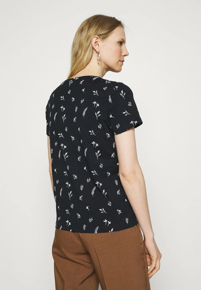 TOM TAILOR CREW NECK PRINTED - Print T-shirt - Navy Garden 5 TOM TAILOR CREW NECK PRINTED - Print T-shirt - Navy Garden - Image 3
