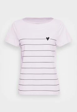 TOM TAILOR BOAT NECK PRINT - Print T-shirt - Iris Flower -TOM TAILOR online store 2acf58bd0f3b449eb7442fb8209837bc