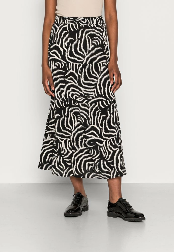 TOM TAILOR SKIRT VOLANT FEMININE - A-line Skirt - Black 3 TOM TAILOR SKIRT VOLANT FEMININE - A-line Skirt - Black