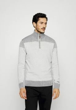 TOM TAILOR PLATED TROYER - Jumper - Soft Buttercream