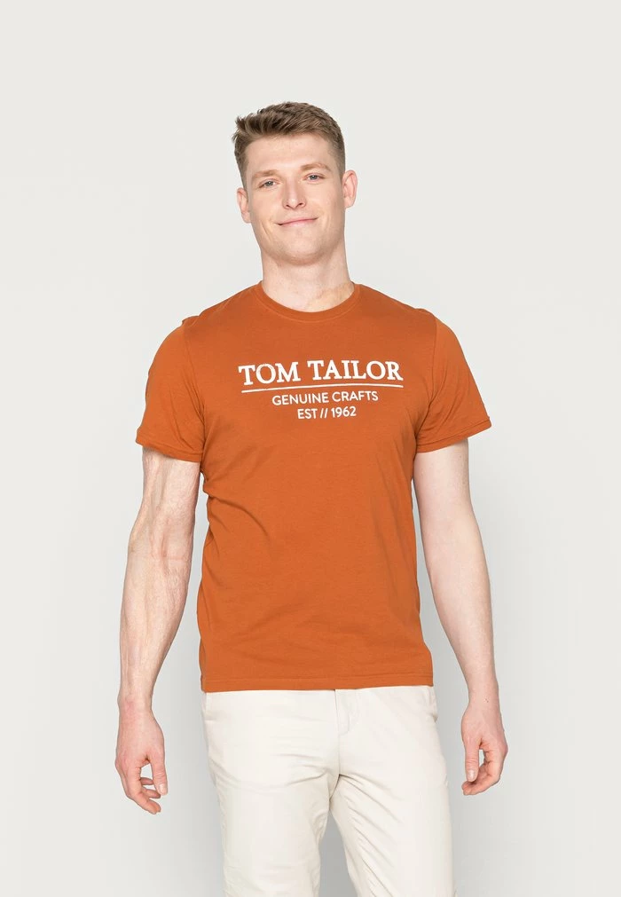 TOM TAILOR Print T-shirt - Dry Acorn Brown 3 TOM TAILOR Print T-shirt - Dry Acorn Brown