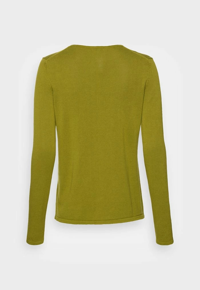TOM TAILOR BASIC V NECK - Jumper - Moderated Green 4 TOM TAILOR BASIC V NECK - Jumper - Moderated Green - Image 2