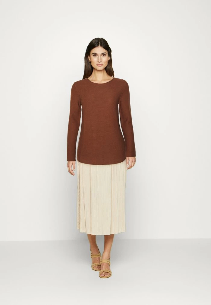 TOM TAILOR NEW OTTOMAN - Jumper - Grounded Brown 4 TOM TAILOR NEW OTTOMAN - Jumper - Grounded Brown - Image 2
