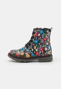 TOM TAILOR Lace-up Ankle Boots - Black/multi-coloured