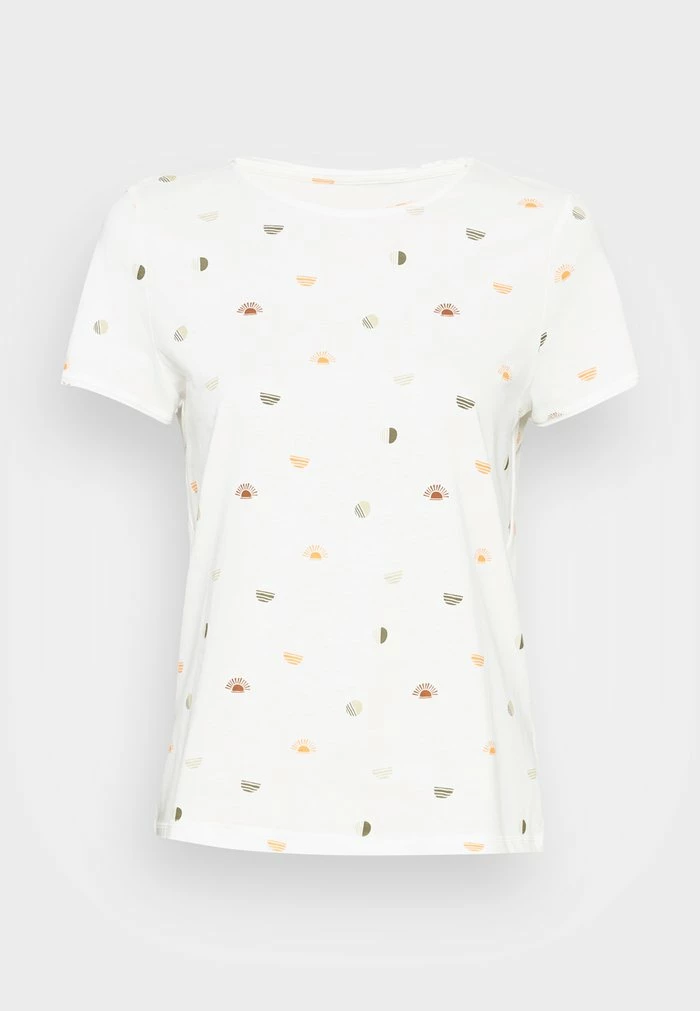 TOM TAILOR Print T-shirt - Offwhite Conversational 6 TOM TAILOR Print T-shirt - Offwhite Conversational - Image 4