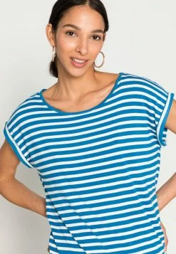 TOM TAILOR PRINTED AND STRIPED - Print T-shirt - Blue 11 TOM TAILOR PRINTED AND STRIPED - Print T-shirt - Blue -TOM TAILOR online store 32059d0e33bb4a2e92fc2d9d1c4ff8c0