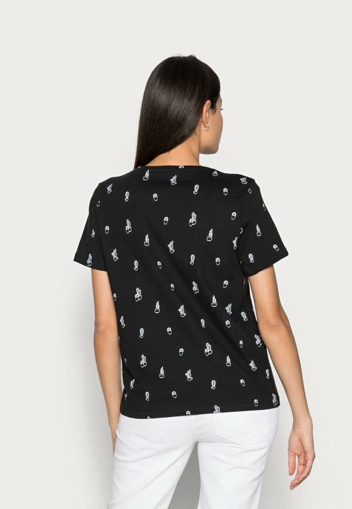 TOM TAILOR Print T-shirt - Black 5 TOM TAILOR Print T-shirt - Black - Image 3