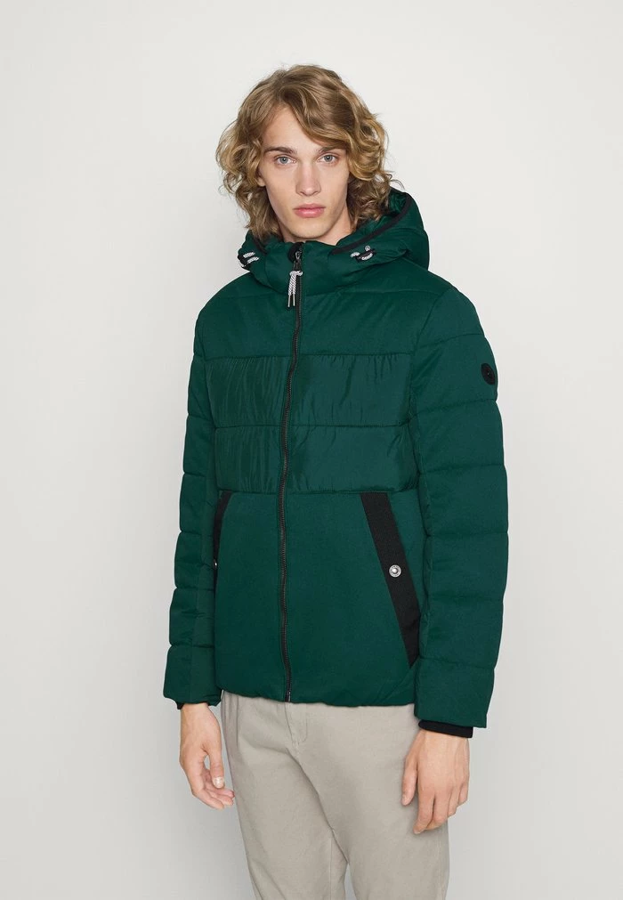 TOM TAILOR MIX PUFFER JACKET - Winter Jacket - Deep Green Lake 3 TOM TAILOR MIX PUFFER JACKET - Winter Jacket - Deep Green Lake