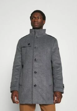 TOM TAILOR COAT 2 IN 1 - Short Coat - Mid Grey