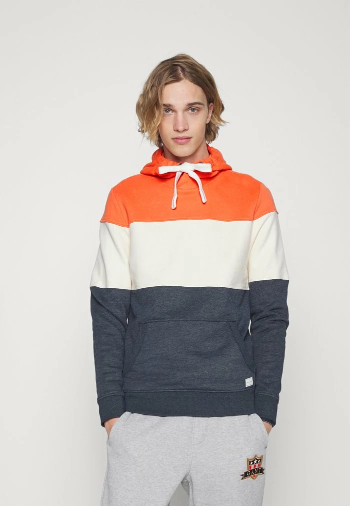 TOM TAILOR CUTLINE HOODIE - Hoodie - Soft Peach Orange 3 TOM TAILOR CUTLINE HOODIE - Hoodie - Soft Peach Orange