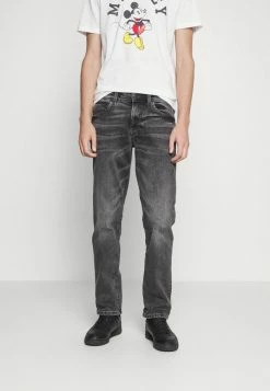 TOM TAILOR MARVIN - Straight Leg Jeans - Used Mid Stone Grey Denim