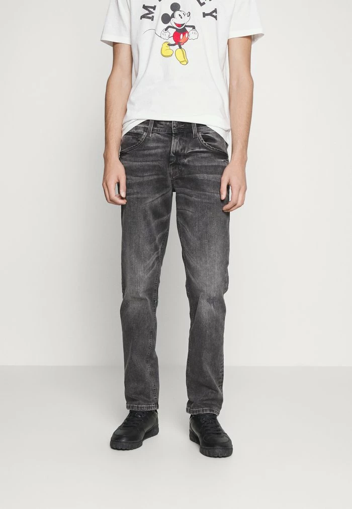TOM TAILOR MARVIN - Straight Leg Jeans - Used Mid Stone Grey Denim 3 TOM TAILOR MARVIN - Straight Leg Jeans - Used Mid Stone Grey Denim