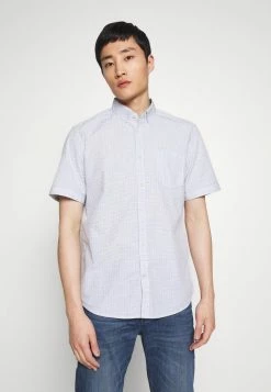 TOM TAILOR Shirt - Light Blue/white Dobby