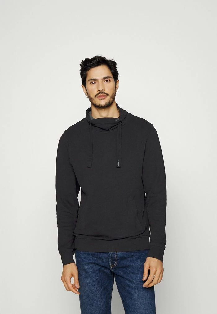 TOM TAILOR SNOOD - Sweatshirt - Black 3 TOM TAILOR SNOOD - Sweatshirt - Black