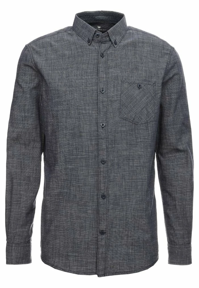 TOM TAILOR RAY SLUB FIL A FIL - Shirt - Sapphire Blue 6 TOM TAILOR RAY SLUB FIL A FIL - Shirt - Sapphire Blue - Image 4