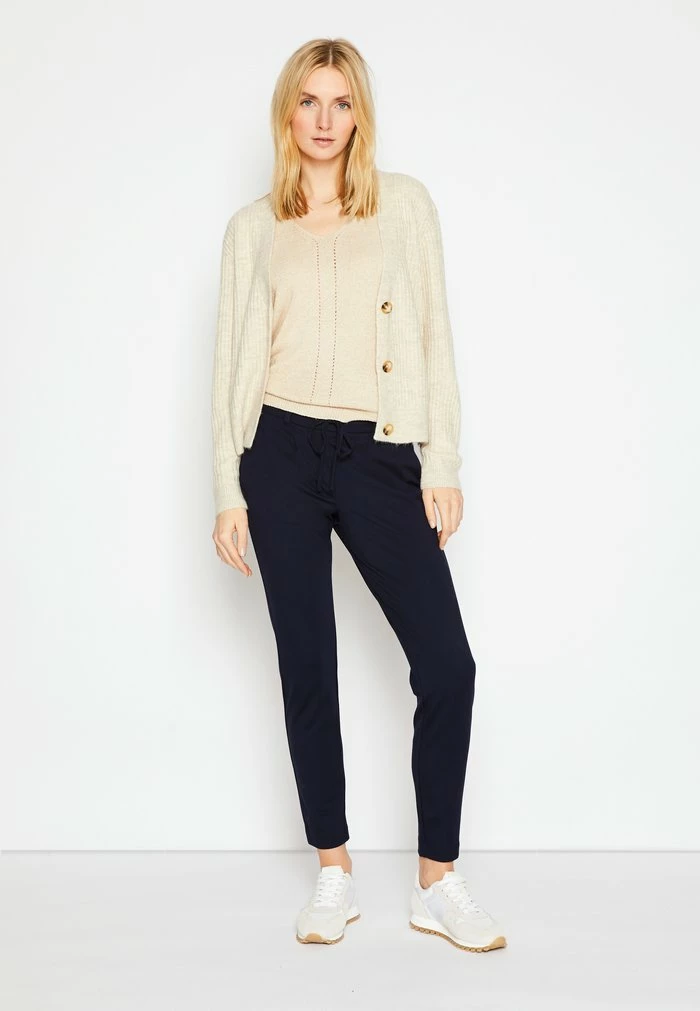 TOM TAILOR PANTS ANKLE - Tracksuit Bottoms - Real Navy Blue 4 TOM TAILOR PANTS ANKLE - Tracksuit Bottoms - Real Navy Blue - Image 2