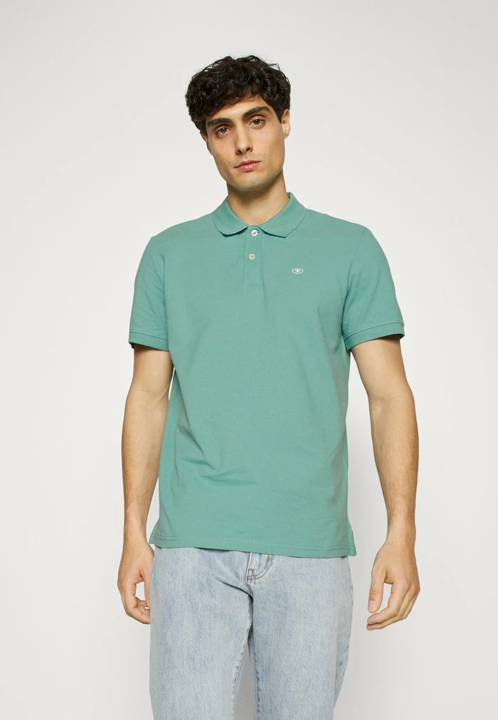 TOM TAILOR BASIC WITH CONTRAST - Polo Shirt - Salvia 3 TOM TAILOR BASIC WITH CONTRAST - Polo Shirt - Salvia