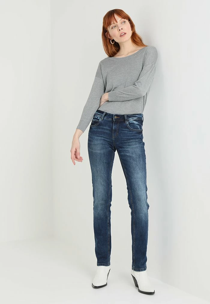TOM TAILOR ALEXA - Straight Leg Jeans - Mid Stone Wash Denim Blue 4 TOM TAILOR ALEXA - Straight Leg Jeans - Mid Stone Wash Denim Blue - Image 2