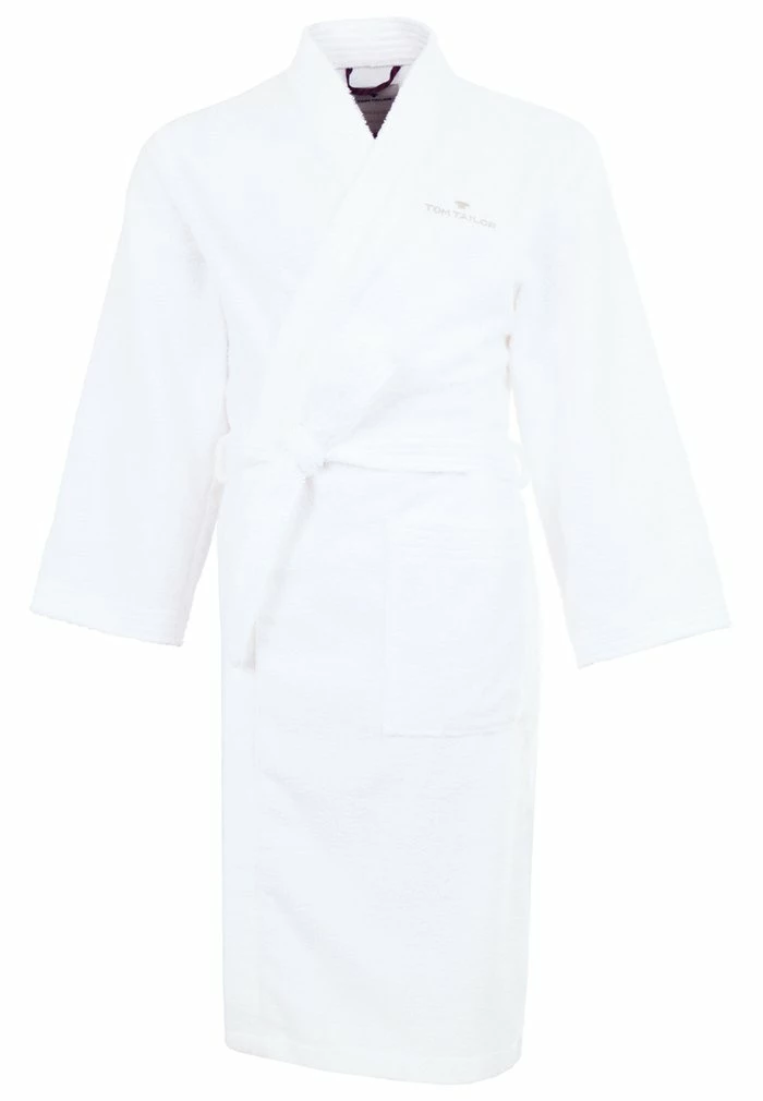 TOM TAILOR BASIC KIMONO UNISEX - Dressing Gown - White 8 TOM TAILOR BASIC KIMONO UNISEX - Dressing Gown - White - Image 6