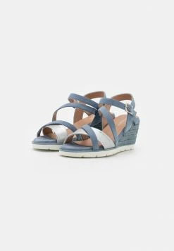 TOM TAILOR Wedge Sandals - Sky -TOM TAILOR online store 3f720217d2014bfea8342a4337920c69