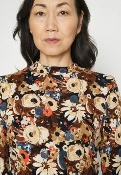 TOM TAILOR MOCK NECK - Long Sleeved Top - Beige -TOM TAILOR online store 3fd0657984664719987be829a797d125