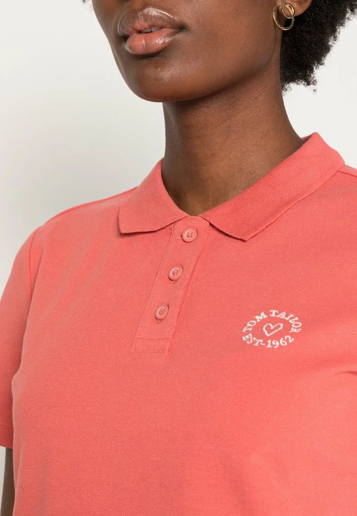 TOM TAILOR Polo Shirt - Faded Rose 7 TOM TAILOR Polo Shirt - Faded Rose - Image 5