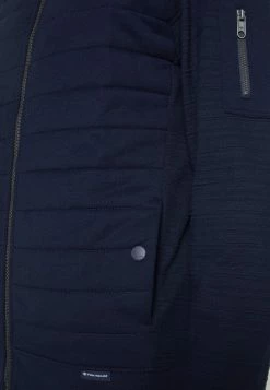 TOM TAILOR STRUCTURED STAND UP JACKET - Zip-up Sweatshirt - Sky Captain Blue -TOM TAILOR online store 426b6b983f9b4a3da3caaea6bcd1d39a