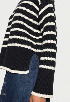 TOM TAILOR STRIPED - Jumper - Soft Beige Navy 11 TOM TAILOR STRIPED - Jumper - Soft Beige Navy -TOM TAILOR online store 44a40ca71665415fb206e7d26b3b504a