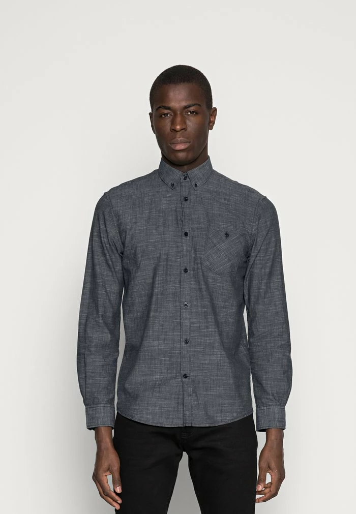 TOM TAILOR RAY SLUB FIL A FIL - Shirt - Sapphire Blue 3 TOM TAILOR RAY SLUB FIL A FIL - Shirt - Sapphire Blue