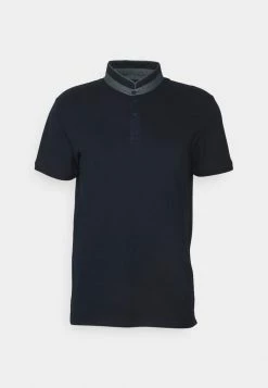 TOM TAILOR MAO COLLAR - Basic T-shirt - Sky Captain Blue