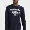 TOM TAILOR LONGSLEEVE PRINT TEE - Long Sleeved Top - Navy 1 TOM TAILOR LONGSLEEVE PRINT TEE - Long Sleeved Top - Navy -TOM TAILOR online store 4890bb4a726e45b8a4f5ab1c916b4b09