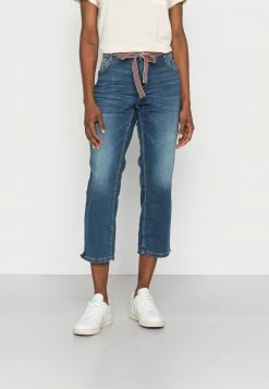 TOM TAILOR ALEXA CROPPED - Slim Fit Jeans - Stone Blue Denim