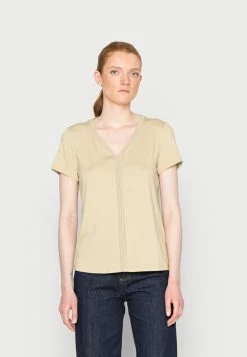 TOM TAILOR V NECK - Basic T-shirt - Light Moderate Olive