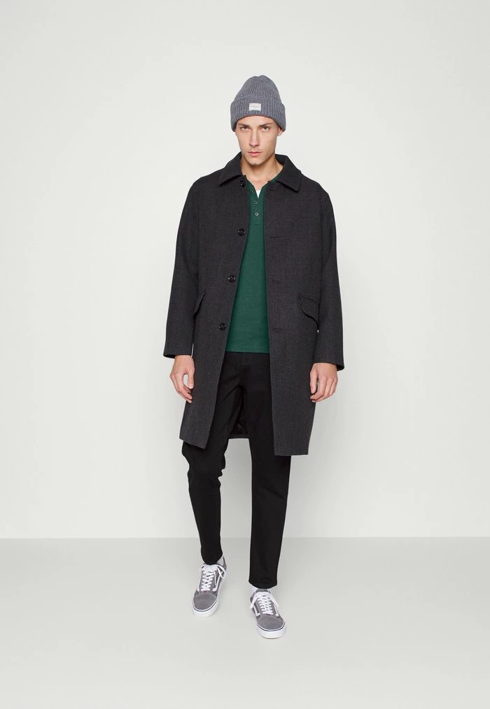 TOM TAILOR HENLEY CONTRAST - Long Sleeved Top - Dark Gable Green 4 TOM TAILOR HENLEY CONTRAST - Long Sleeved Top - Dark Gable Green - Image 2