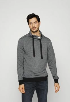 TOM TAILOR SNOOD GRINDLE - Sweatshirt - Offwhite Black