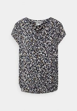 TOM TAILOR Blouse - Blouse - Navy Dotted Design