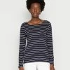 TOM TAILOR BOAT NECK - Long Sleeved Top - Navy/off White 2 TOM TAILOR BOAT NECK - Long Sleeved Top - Navy/off White -TOM TAILOR online store 4d50599fd9ef4f208f9426186e2eb456