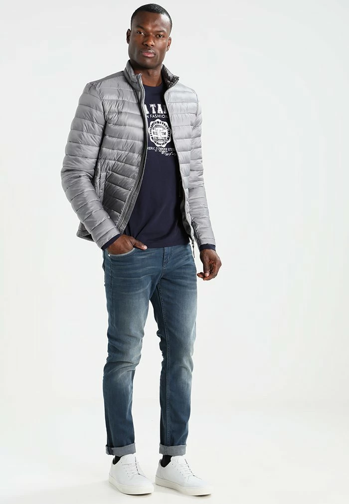 TOM TAILOR LONGSLEEVE PRINT TEE - Long Sleeved Top - Navy 4 TOM TAILOR LONGSLEEVE PRINT TEE - Long Sleeved Top - Navy - Image 2