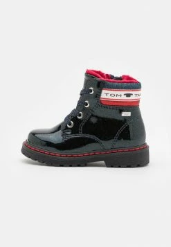 TOM TAILOR Lace-up Ankle Boots - Navy