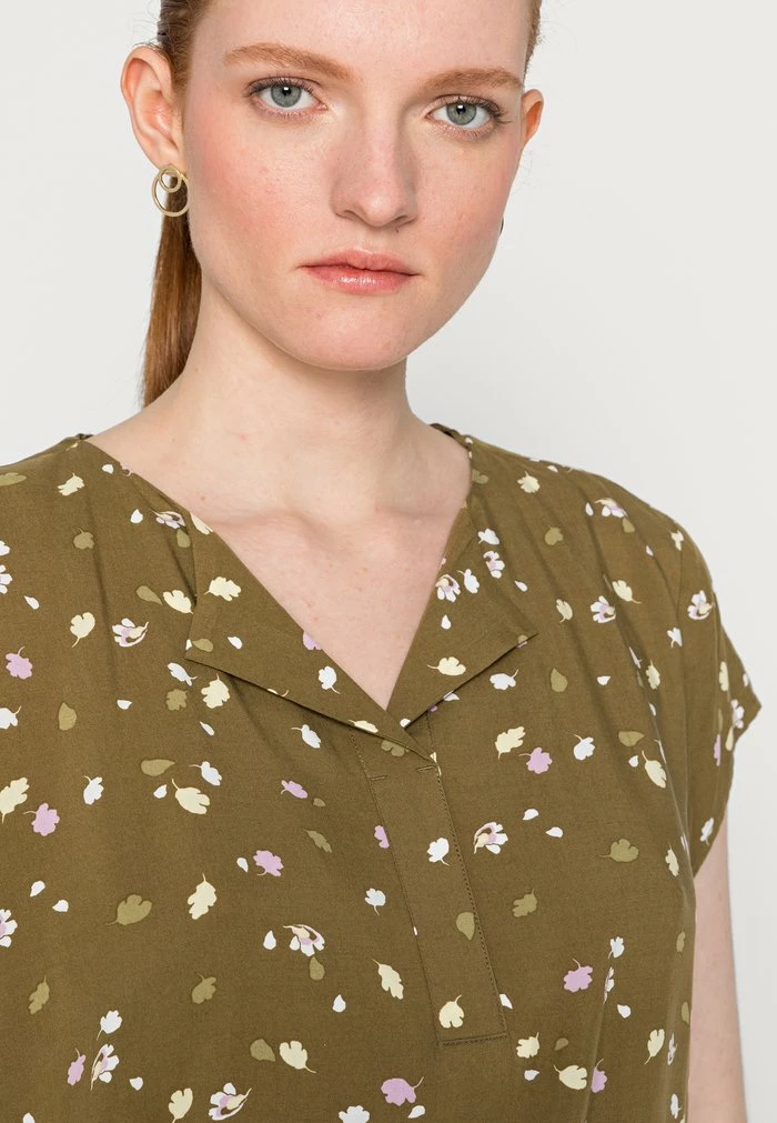 TOM TAILOR Blouse - Blouse - Olive Small Floral Design 7 TOM TAILOR Blouse - Blouse - Olive Small Floral Design - Image 5