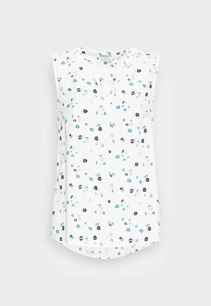 TOM TAILOR SLEEVELESS - Blouse - Offwhite Flower Design 6 TOM TAILOR SLEEVELESS - Blouse - Offwhite Flower Design - Image 4