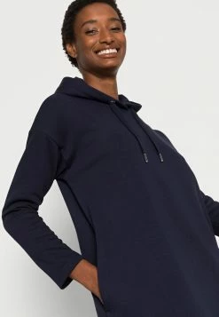 TOM TAILOR WITH HOOD - Day Dress - Navy Midnight Blue -TOM TAILOR online store 4f88f72e1e714f8f8d8ba3474e0f1497