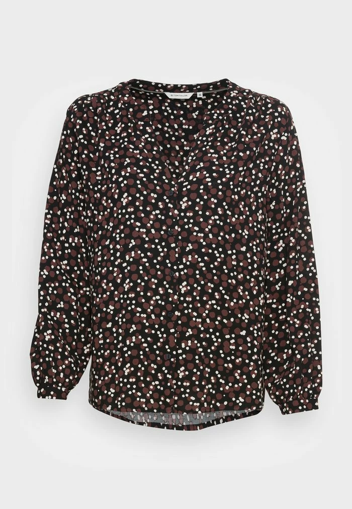 TOM TAILOR Blouse - Black Small Dot Design 6 TOM TAILOR Blouse - Black Small Dot Design - Image 4