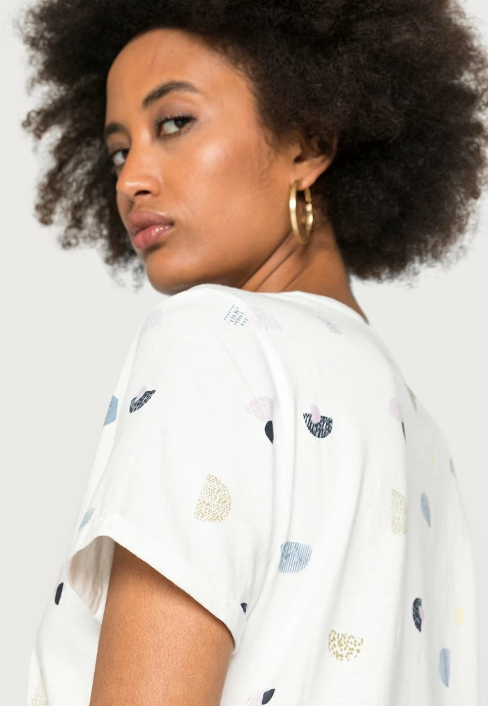 TOM TAILOR CREW NECK - Print T-shirt - Offwhite Colorful Design 7 TOM TAILOR CREW NECK - Print T-shirt - Offwhite Colorful Design - Image 5