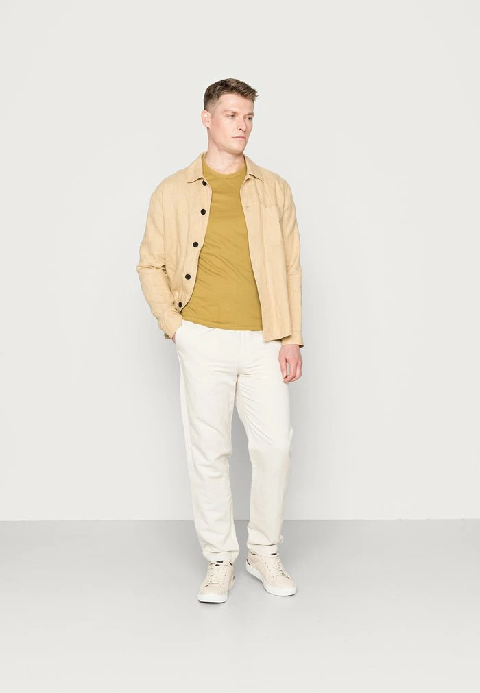 TOM TAILOR PEACHED CREWNECK - Basic T-shirt - Wooden Moss Green 4 TOM TAILOR PEACHED CREWNECK - Basic T-shirt - Wooden Moss Green - Image 2