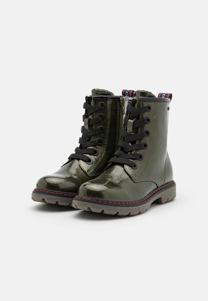 TOM TAILOR Lace-up Ankle Boots - Forest 4 TOM TAILOR Lace-up Ankle Boots - Forest - Image 2